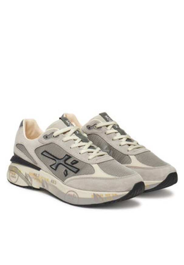 Premiata Sneakersy MOERUN VAR 7304 Szary. Kolor: szary. Materiał: skóra