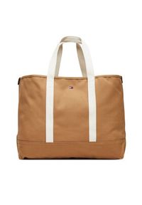 TOMMY HILFIGER - Tommy Hilfiger Torebka Th Summer Tote AM0AM13557 Brązowy. Kolor: brązowy