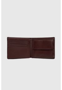 Guess - GUESS Brązowy portfel męski New Bosto Bifold. Kolor: brązowy. Materiał: skóra #4