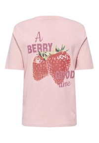 only - ONLY T-Shirt Lucy 15367829 Czerwony Regular Fit. Kolor: czerwony. Materiał: bawełna #4