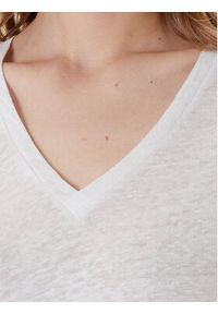 United Colors of Benetton - United Colors Of Benetton T-Shirt 37UJD401Q Biały Regular Fit. Kolor: biały. Materiał: len #2