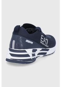 EA7 Emporio Armani Buty kolor granatowy na platformie. Nosek buta: okrągły. Zapięcie: sznurówki. Kolor: niebieski. Materiał: guma. Obcas: na platformie #3