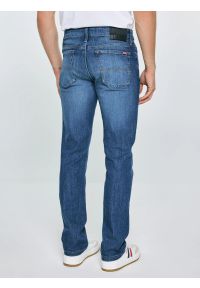 Big-Star - Jeansy męskie dopasowane granatowe Terry High Waist 552. Okazja: na co dzień. Stan: podwyższony. Kolor: niebieski. Styl: casual, klasyczny #3