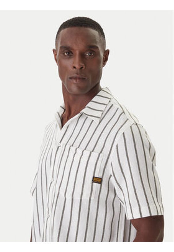 G-Star RAW - G-Star Raw Koszula One Pocket D26183-D916 Niebieski Regular Fit. Kolor: niebieski. Materiał: bawełna