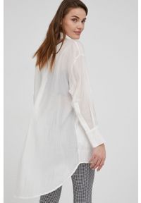 Answear Lab bluzka damska kolor biały. Kolor: biały. Materiał: tkanina. Długość: krótkie. Styl: wakacyjny #7