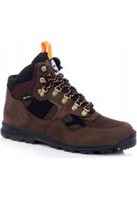 Timberland - Męskie buty trapery trekkingowe membrana TIMBERLAND TRUMBULL. Kolor: brązowy. Sport: turystyka piesza