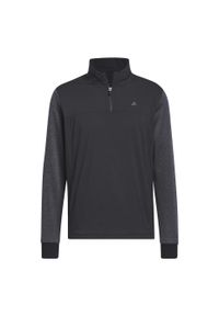 Adidas - Kurtka Go-To Quarter-Zip. Kolor: czarny. Materiał: materiał. Sport: golf