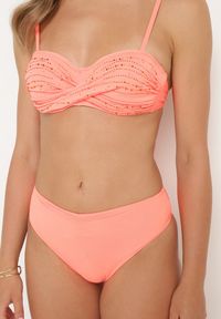 Born2be - Pomarańczowe Bikini Stanik z Cekinami Majtki Typu Figi Vikinies. Kolor: pomarańczowy #4