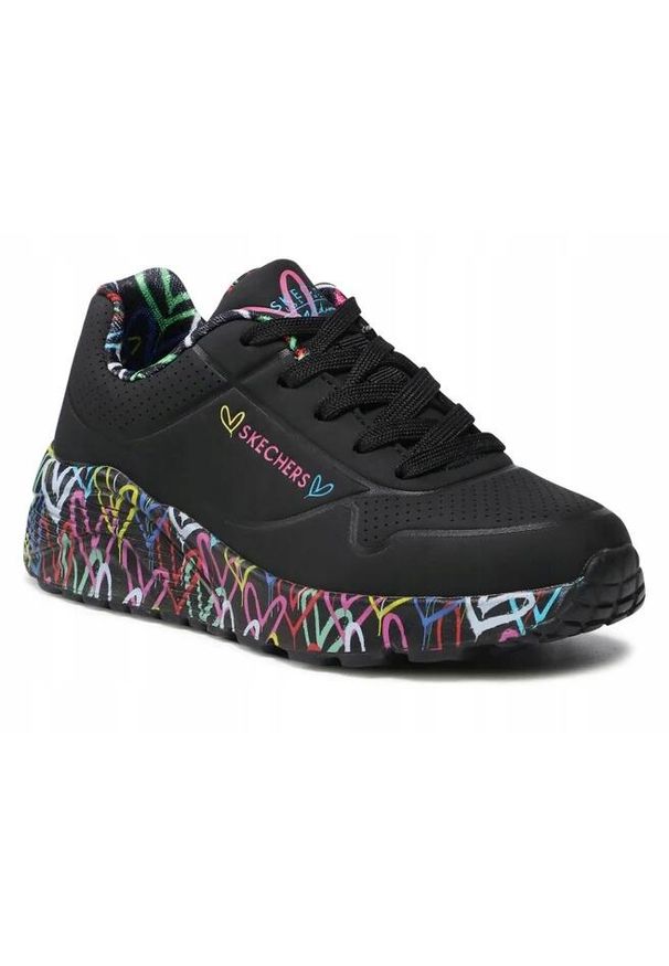 skechers - Buty na co dzień młodzieżowe SKECHERS UNO LITE. Okazja: na co dzień. Kolor: wielokolorowy, czarny