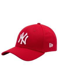 New Era - Czapka z daszkiem męska 39THIRTY League Essential New York Yankees MLB Cap. Kolor: czerwony. Materiał: bawełna, elastan