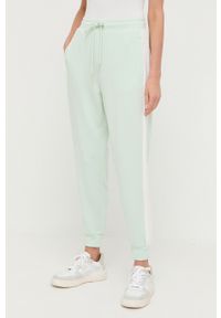 Max Mara Leisure spodnie dresowe kolor zielony wzorzyste. Kolor: zielony. Materiał: dresówka #1