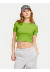JJXX T-Shirt Florie 12217164 Zielony Slim Fit. Kolor: zielony. Materiał: bawełna #1