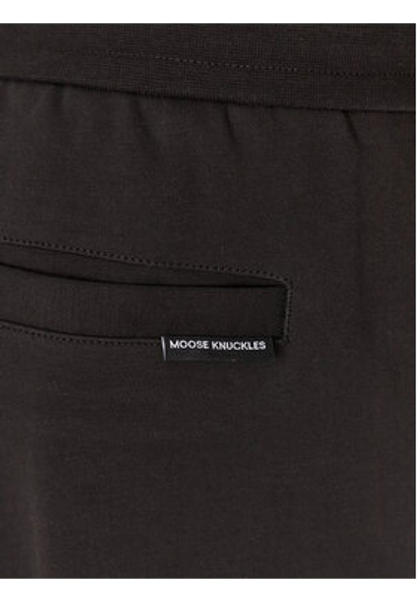 Moose Knuckles Szorty sportowe Dalon M15MR807 Czarny Regular Fit. Kolor: czarny. Materiał: bawełna. Styl: sportowy