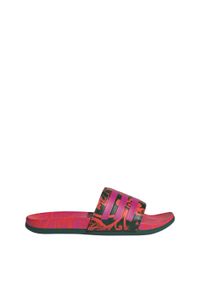 Adidas - adilette Comfort Sandals. Okazja: na co dzień. Kolor: fioletowy, zielony, wielokolorowy. Styl: casual, elegancki