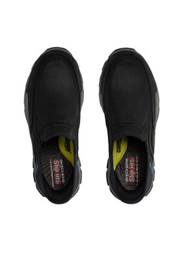 skechers - Skechers Sneakersy Respected Elgin 204810/BLK Czarny. Kolor: czarny. Materiał: materiał