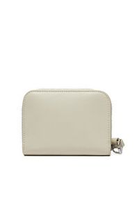 Calvin Klein Duży Portfel Damski Gracie K60K611688 Beżowy. Kolor: beżowy. Materiał: skóra