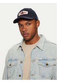 Guess Jeans Czapka z daszkiem M5RZ17 WF8V1 Granatowy. Kolor: niebieski. Materiał: materiał, bawełna #3