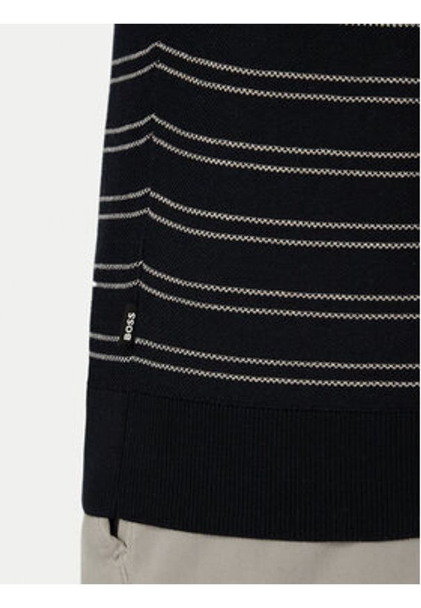 BOSS Polo H-Narciso 50560483 Granatowy Regular Fit. Typ kołnierza: polo. Kolor: niebieski. Materiał: bawełna