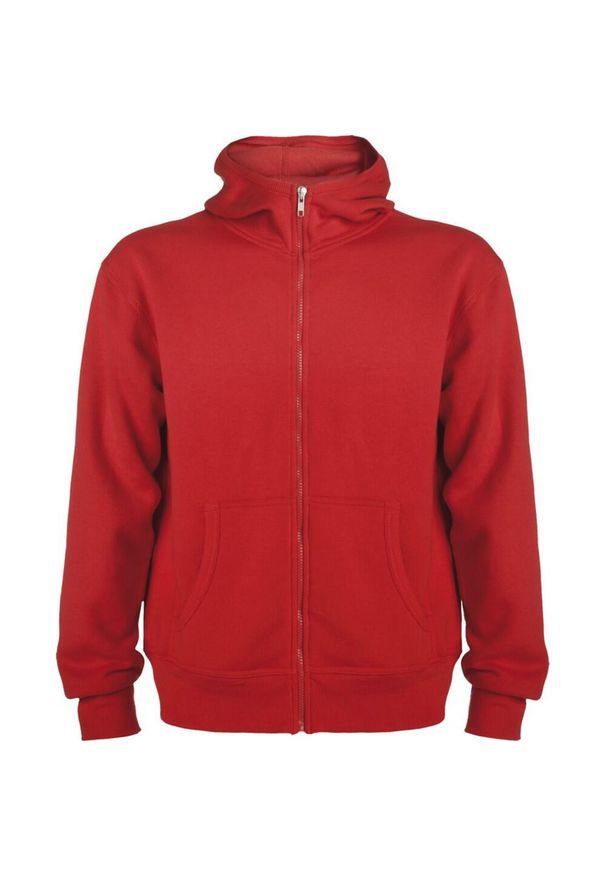 ROLY - Męska Bluza Z Kapturem Montblanc Full Zip. Typ kołnierza: kaptur. Kolor: czerwony