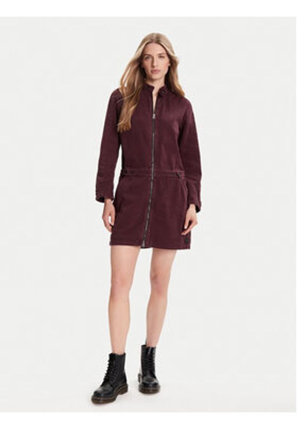 G-Star RAW - G-Star Raw Sukienka jeansowa Moto D27009-E078 Fioletowy Relaxed Fit. Kolor: fioletowy. Materiał: bawełna