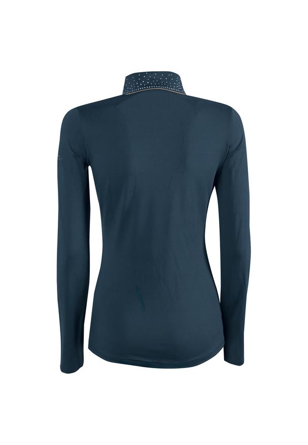 HARRYS HORSE - Damska koszulka do jazdy konnej Harry's Horse Trendy Jamie. Kolor: niebieski. Długość rękawa: długi rękaw