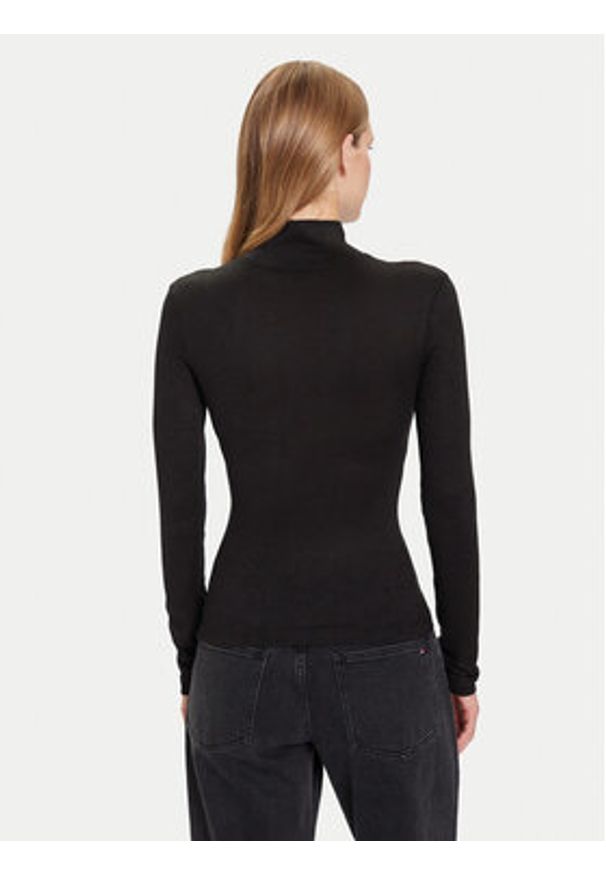 Guess Golf W4BP14 KCGM2 Czarny Slim Fit. Typ kołnierza: golf. Kolor: czarny. Materiał: syntetyk