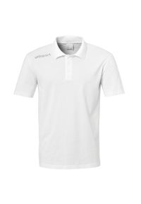 UHLSPORT - Dziecięca koszulka polo Uhlsport Essential Pro. Typ kołnierza: polo. Kolor: biały. Materiał: polar
