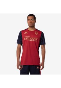 Kappa - Koszulka SM Caen Abou Pro 8 2024/25. Kolor: czerwony, niebieski, wielokolorowy. Sport: piłka nożna #1