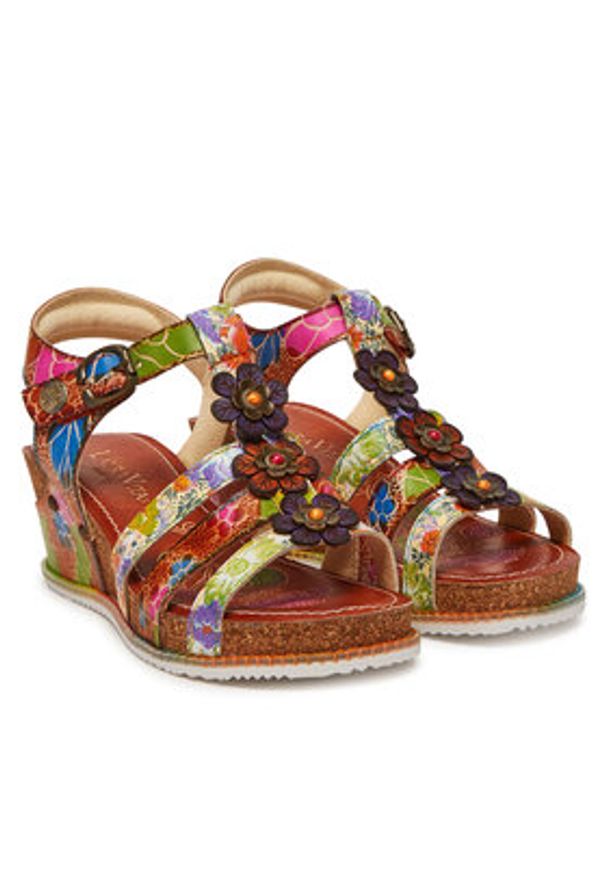 Laura Vita Sandały Bonito 30 Kolorowy. Materiał: skóra. Wzór: kolorowy