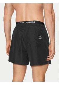 Karl Lagerfeld - KARL LAGERFELD Szorty kąpielowe A1M46054 Czarny Regular Fit. Kolor: czarny. Materiał: syntetyk #4