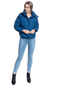 Lee - LEE CROPPED PUFFER JKT DAMSKA KURTKA ZIMOWA OIL BLUE L56VUMMO. Sezon: zima #3