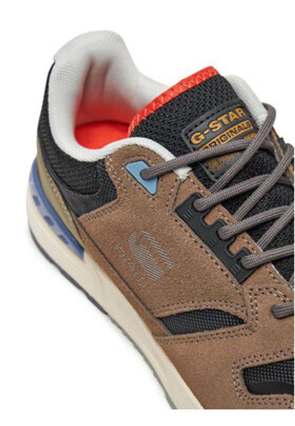 G-Star RAW - G-Star Raw Sneakersy Holorn Runner Low D25787 Czarny. Kolor: czarny. Materiał: zamsz, skóra