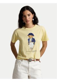 Polo Ralph Lauren T-Shirt 211B17792001 Żółty jasny Regular Fit. Typ kołnierza: polo. Kolor: żółty. Materiał: bawełna #1