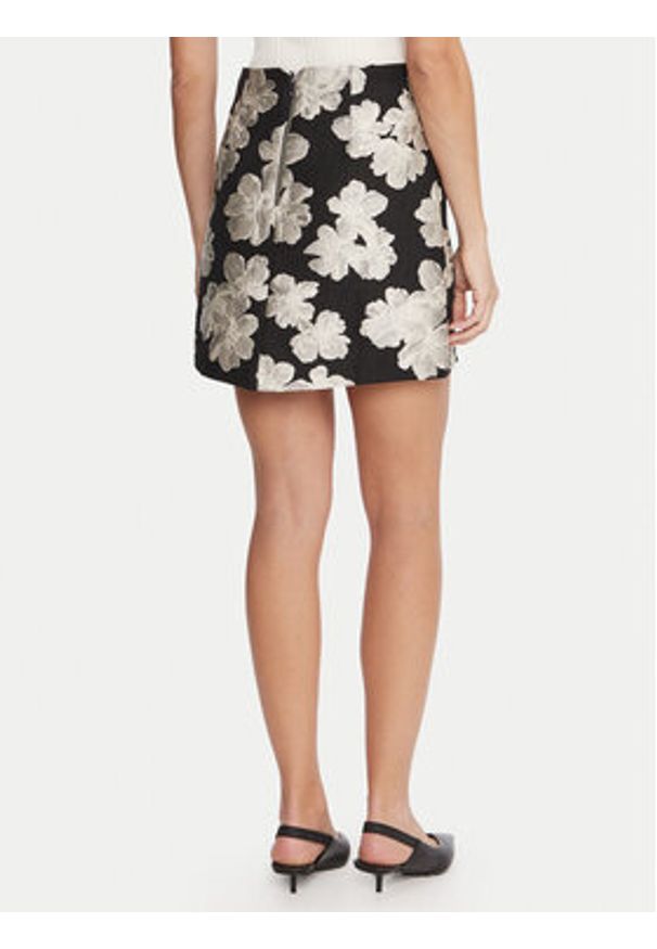 French Connection Spódnica mini 73ZAX Czarny Slim Fit. Kolor: czarny. Materiał: syntetyk