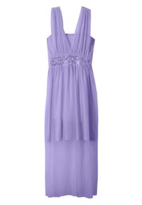 Sukienka dziewczęca ze sztrasami bonprix jasny lila. Kolor: fioletowy #1