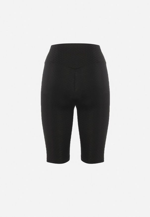Born2be - Czarne Szorty Kolarki z Efektem Push-Up Briala. Kolor: czarny. Styl: sportowy, elegancki