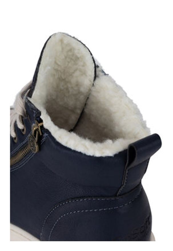 Go Soft Botki WS6385-02 Granatowy. Kolor: niebieski. Materiał: materiał