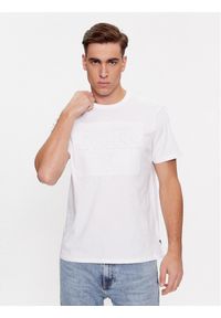 Guess T-Shirt M3YI92 K9RM1 Biały Slim Fit. Kolor: biały. Materiał: bawełna