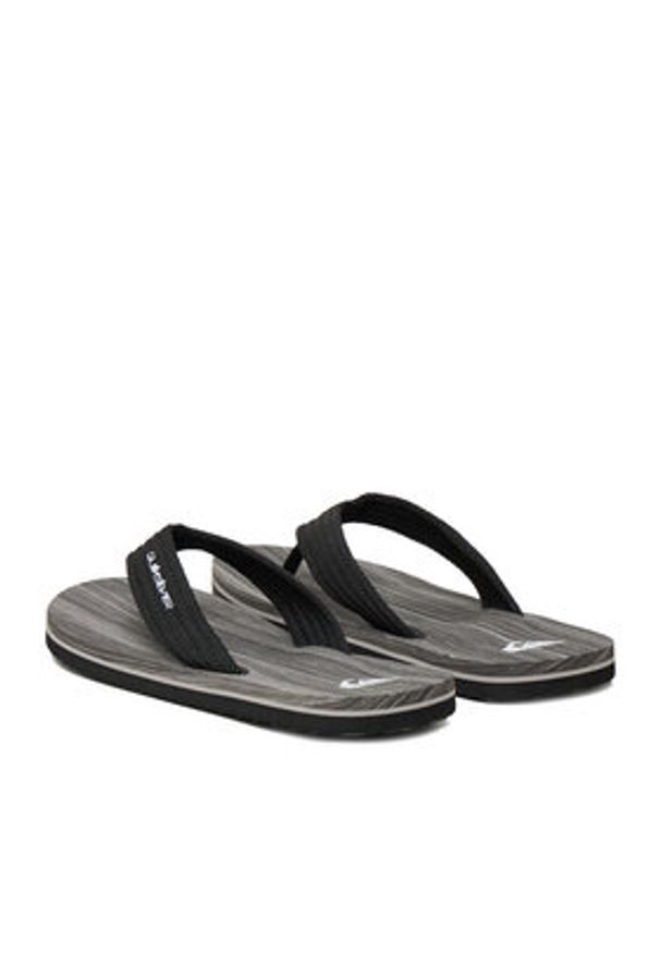 Quiksilver Japonki 877075A Czarny. Kolor: czarny. Materiał: materiał