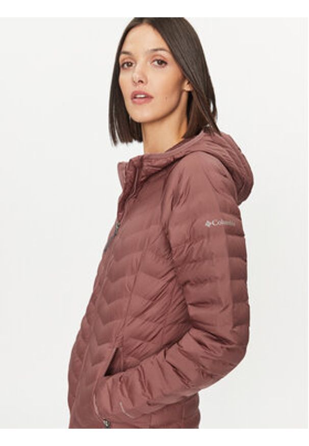 columbia - Columbia Kurtka przejściowa Powder Lite™ Hooded Jacket Różowy Regular Fit. Kolor: różowy. Materiał: syntetyk