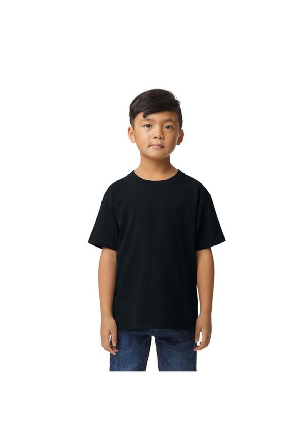 GILDAN - Koszulka Dziecięca Softstyle Midweight T-shirt. Kolor: czarny