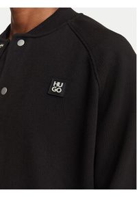 Hugo - HUGO Kurtka bomber Dabin 50563037 Czarny Oversize. Kolor: czarny. Materiał: bawełna #3