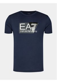 EA7 Emporio Armani T-Shirt 3DPT81 PJM9Z 1554 Granatowy Regular Fit. Kolor: niebieski. Materiał: bawełna #5
