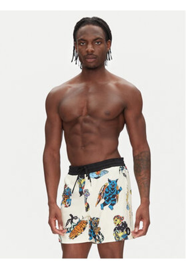 Volcom Szorty kąpielowe Bob Mollema A2512504 Écru Regular Fit. Materiał: syntetyk