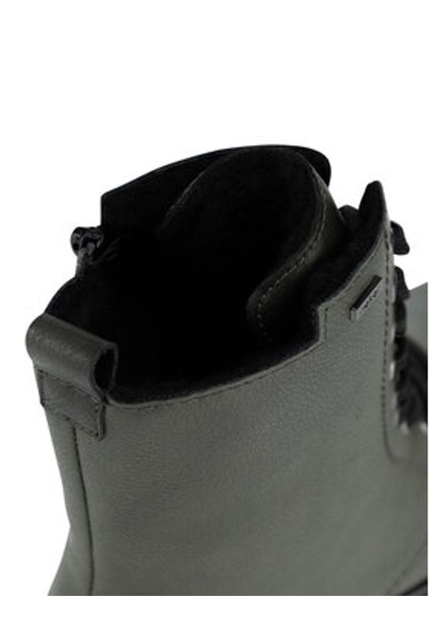 Rieker Botki Y7102-52 Zielony. Kolor: zielony. Materiał: materiał