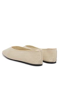 Calvin Klein Baleriny Square Ballerina Aop Mesh HW0HW02937 Écru. Kolor: kremowy. Materiał: materiał #4