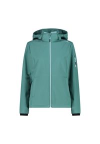Kurtka softshell damska CMP Wilma Jacket Zip Hood. Kolor: zielony. Materiał: softshell. Sport: turystyka piesza #1
