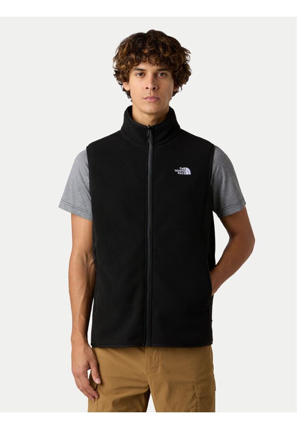 The North Face Kamizelka Glacier NF0A8DQN Czarny Regular Fit. Kolor: czarny. Materiał: syntetyk