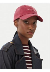Tommy Jeans Czapka z daszkiem Tjw Linear Logo 6 Panel Cap AW0AW16868 Czerwony. Kolor: czerwony. Materiał: bawełna #3