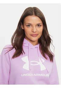 Under Armour Bluza Ua Rival Fleece Big Logo 1379501 Różowy Loose Fit. Kolor: różowy. Materiał: bawełna